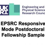 EPSRC Responsive Mode Postdoctoral Fellowship Sample