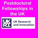 Postdoctoral fellowships in the UK in 2023