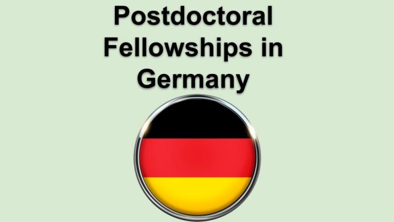 Postdoctoral Fellowships in Germany 2023