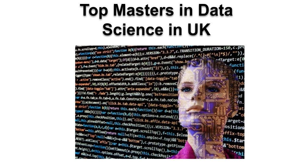 Top Masters in Data Science in UK