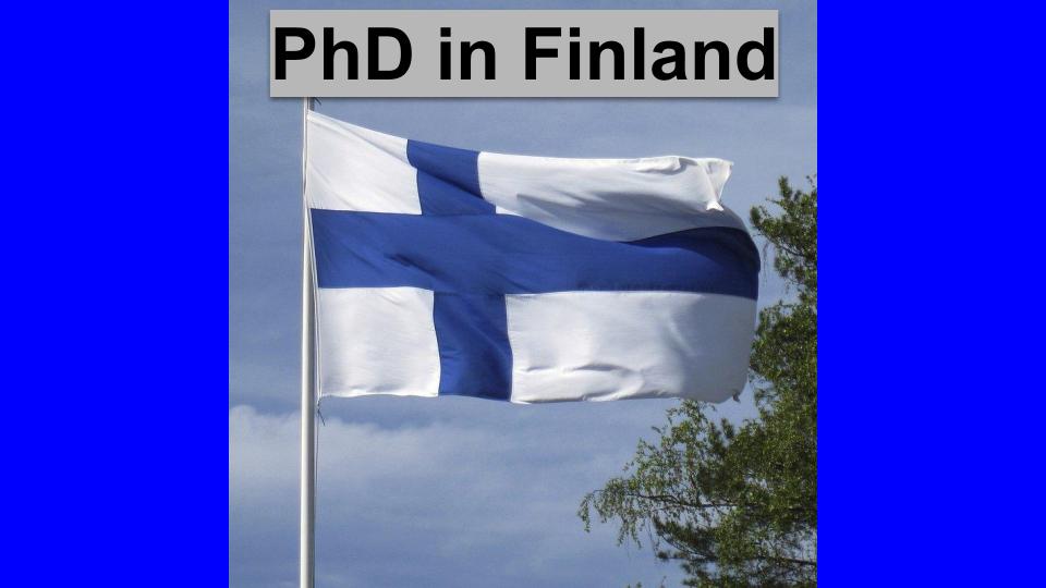 phd in finland